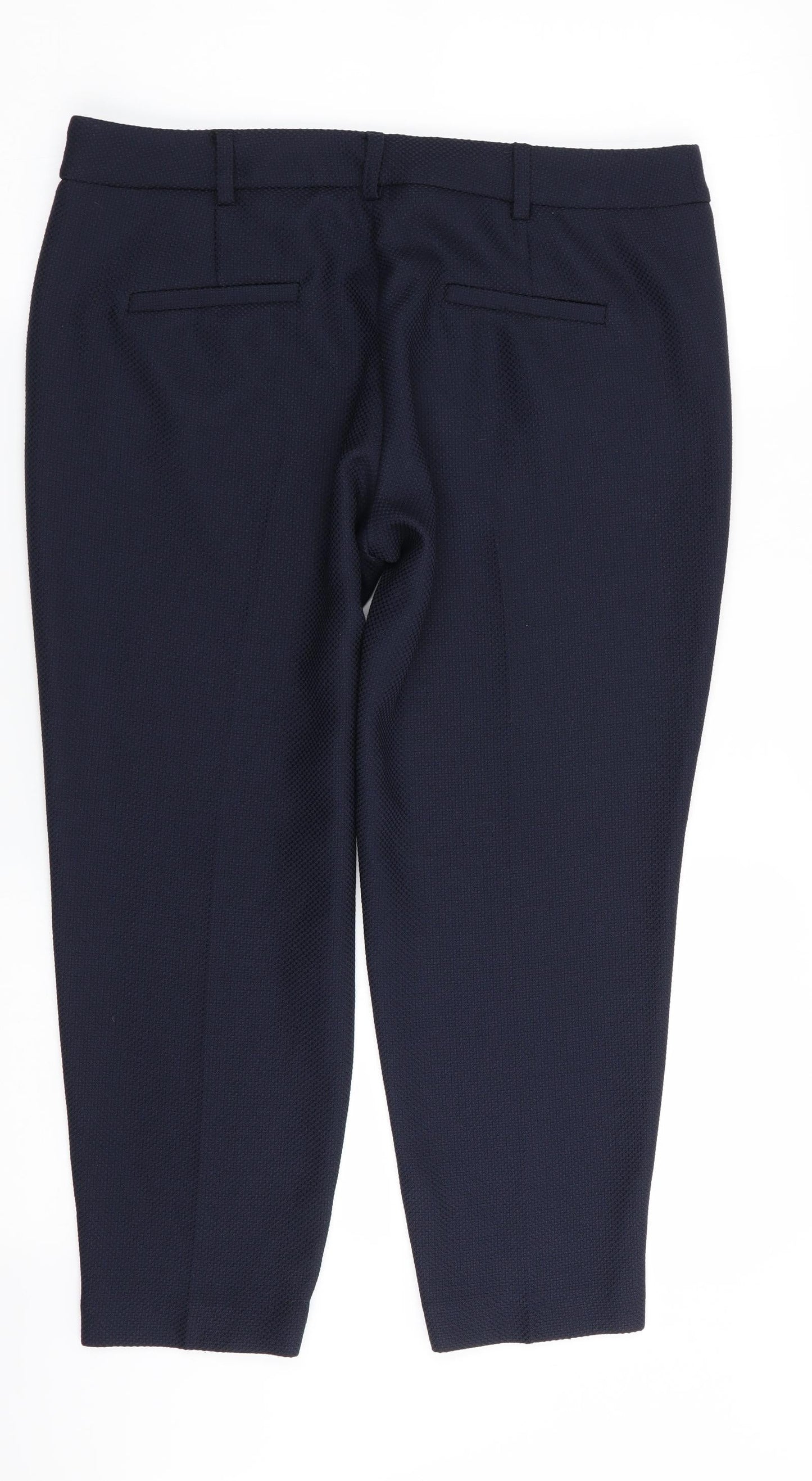 Womens UK Size 12 Dorothy Perkins Regular Fit  Blue Trousers