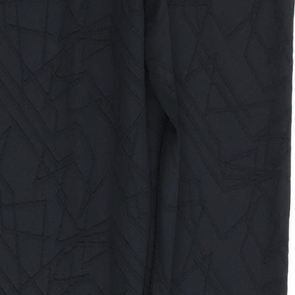 boux sport Womens Black Geometric  Jegging Leggings Size 6 L27 in - Stretch waistband/legging