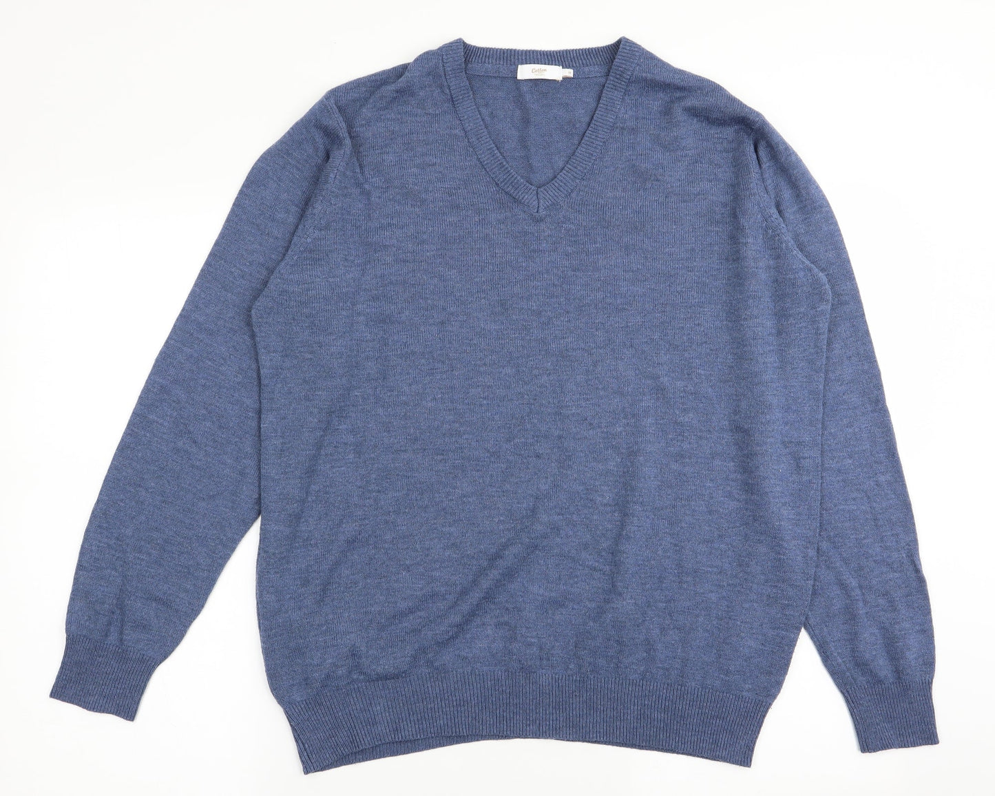 Cotton Traders Mens Blue   Pullover Jumper Size M