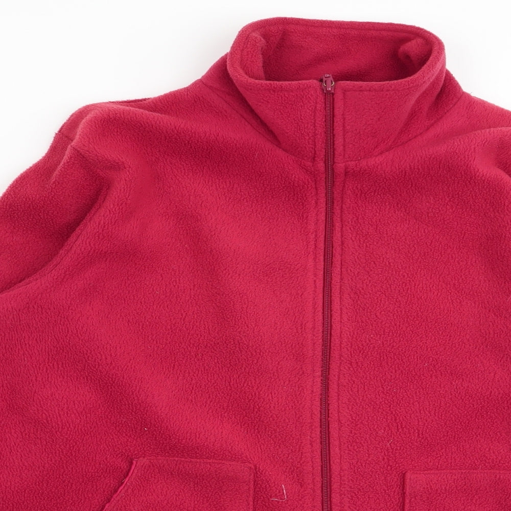 Daxon Womens Red   Full Zip Jumper Size 14