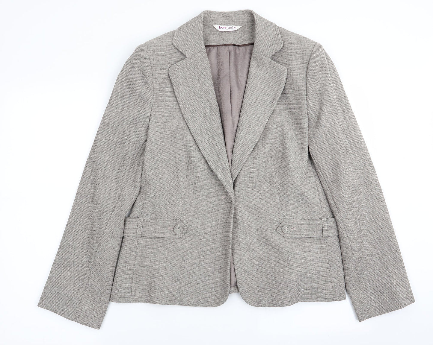 bonmarche Womens Grey   Jacket Blazer Size 14