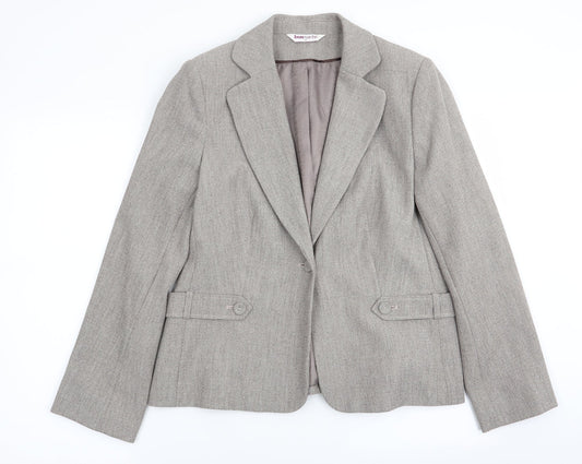 bonmarche Womens Grey   Jacket Blazer Size 14