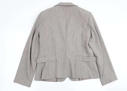 bonmarche Womens Grey   Jacket Blazer Size 14