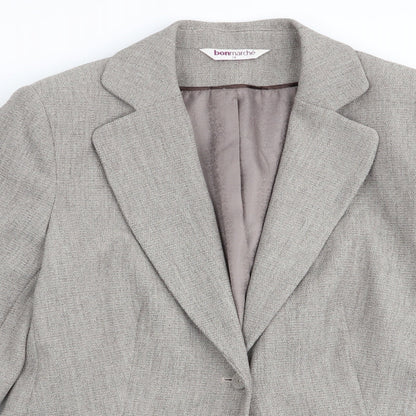 bonmarche Womens Grey   Jacket Blazer Size 14