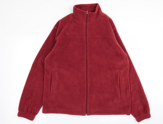 EWM Mens Red   Full Zip Jumper Size S