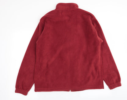 EWM Mens Red   Full Zip Jumper Size S
