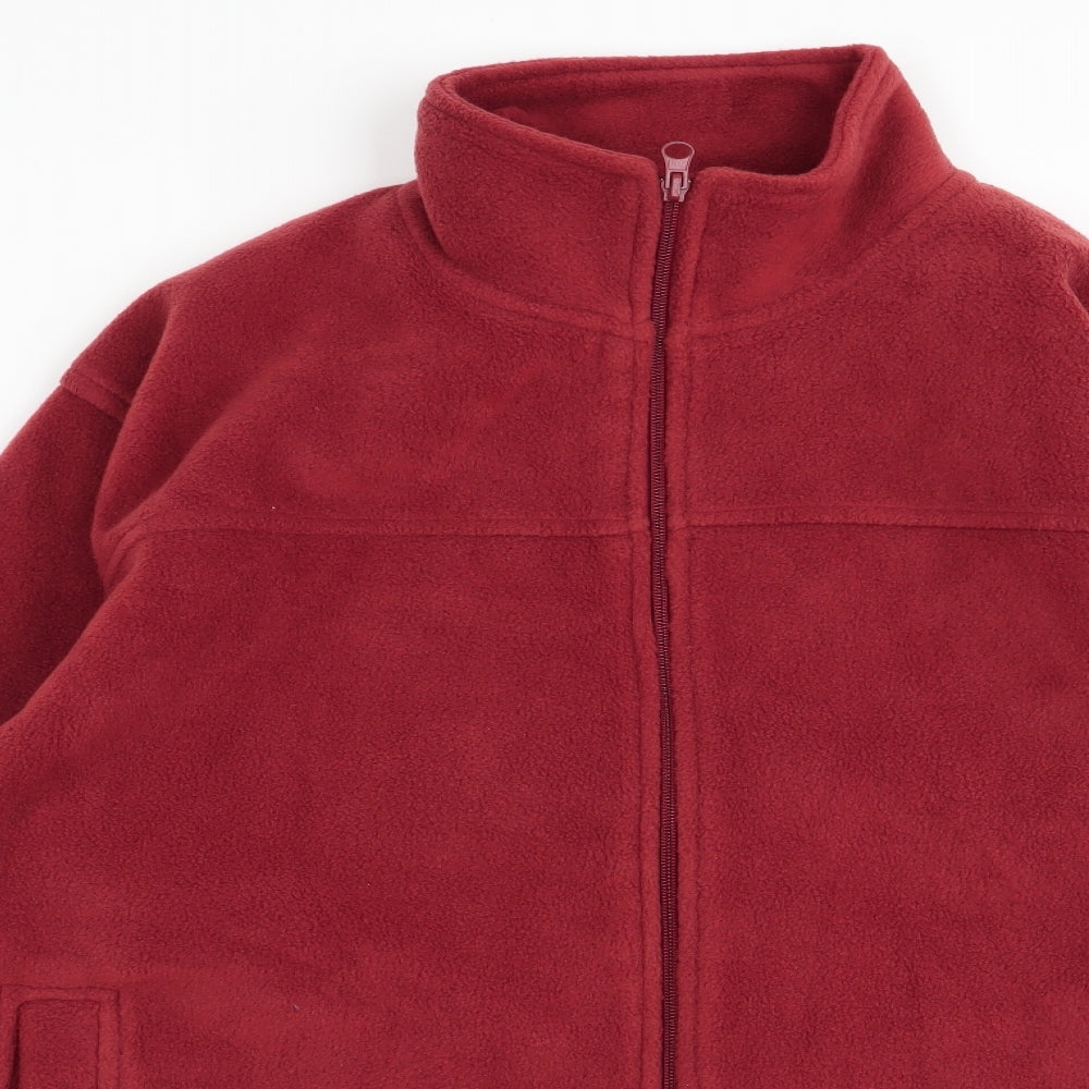 EWM Mens Red   Full Zip Jumper Size S