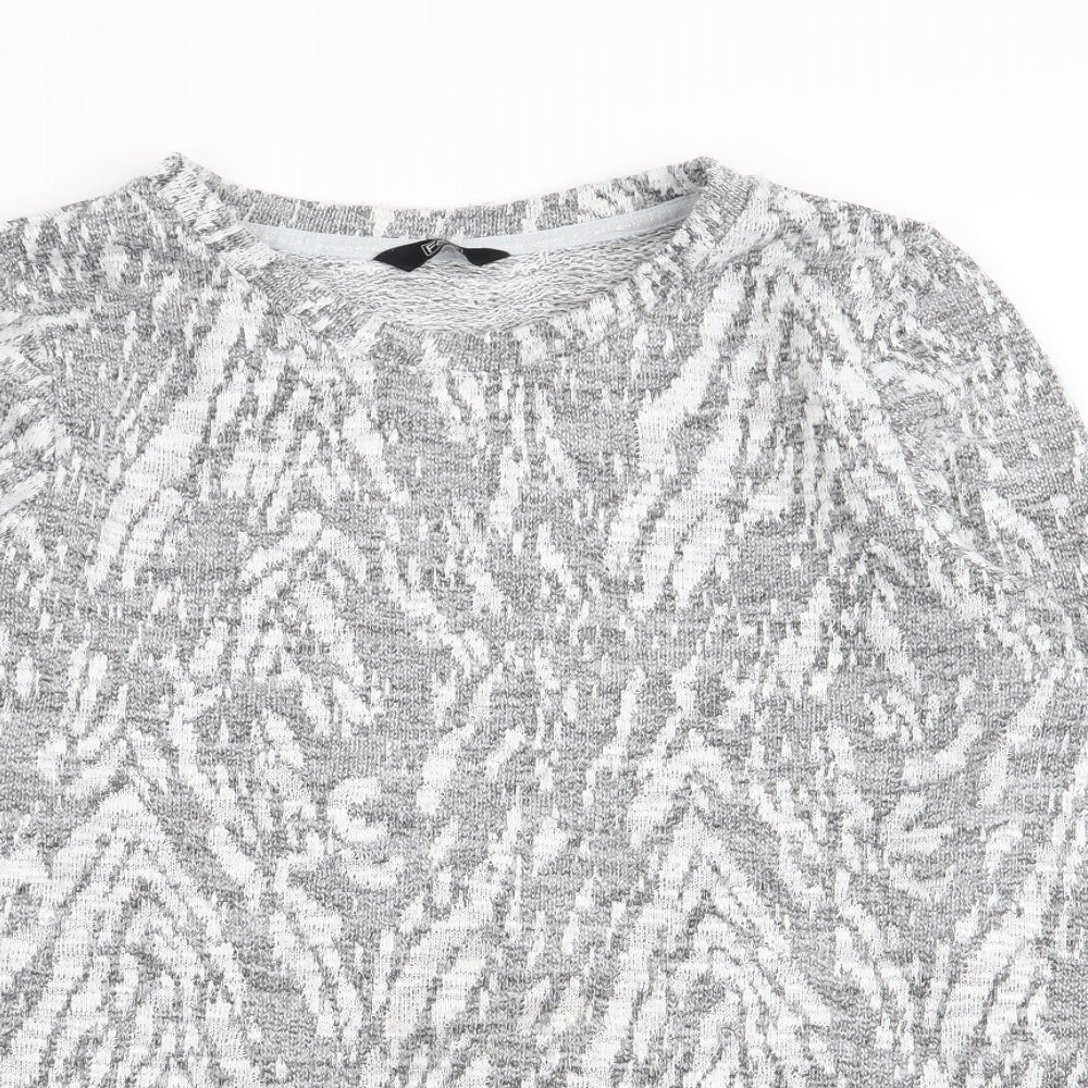 F&F Womens Multicoloured Geometric  Pullover Jumper Size 12