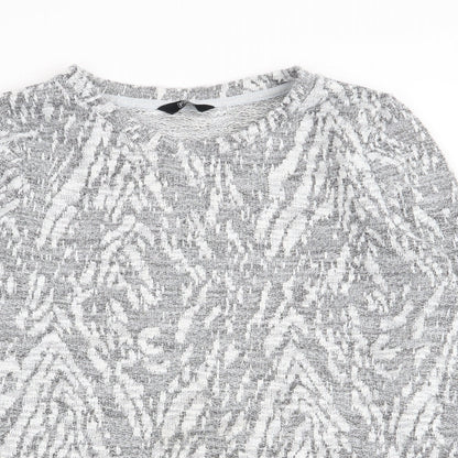 F&F Womens Multicoloured Geometric  Pullover Jumper Size 12