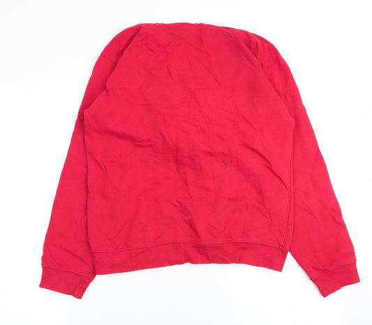 Awdis Mens Red   Pullover Jumper Size S