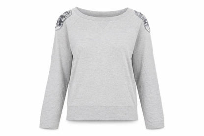 Womens UK Size S saint tropez Grey Pullover Jumper