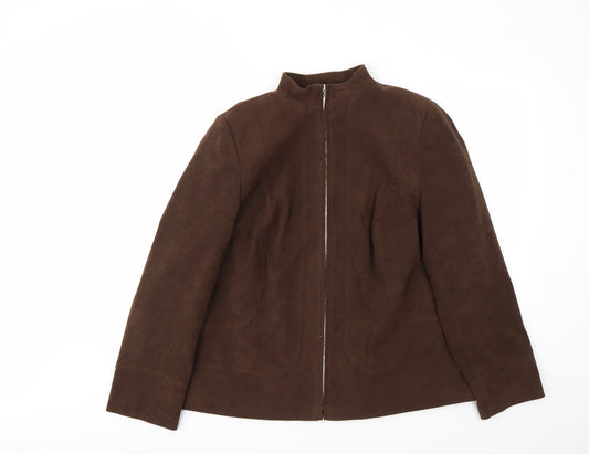 essence Womens Brown   Jacket Coat Size 18