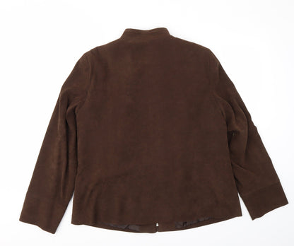 essence Womens Brown   Jacket Coat Size 18