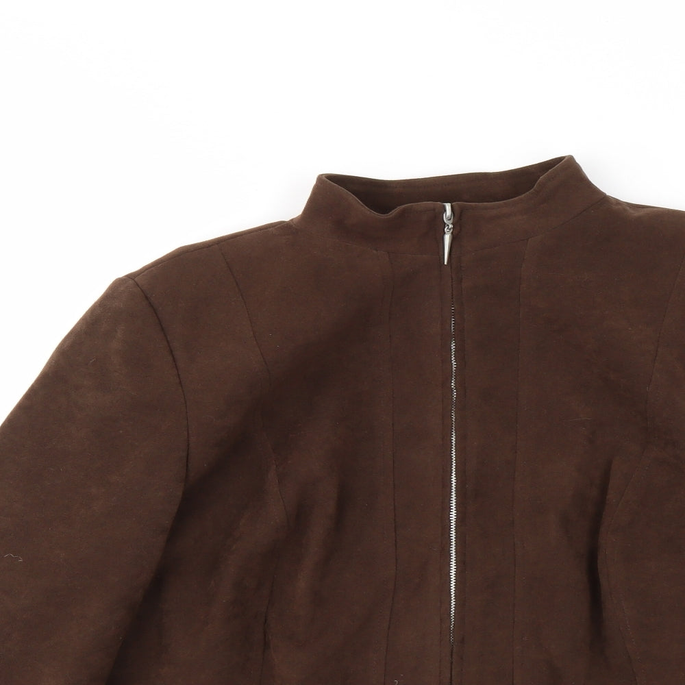 essence Womens Brown   Jacket Coat Size 18