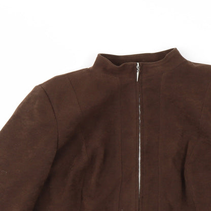 essence Womens Brown   Jacket Coat Size 18