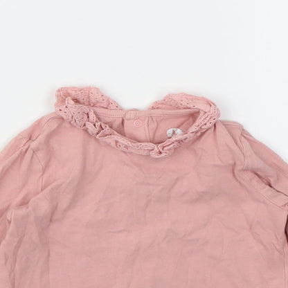 F&F Girls Pink   Basic T-Shirt Size 12-18 Months