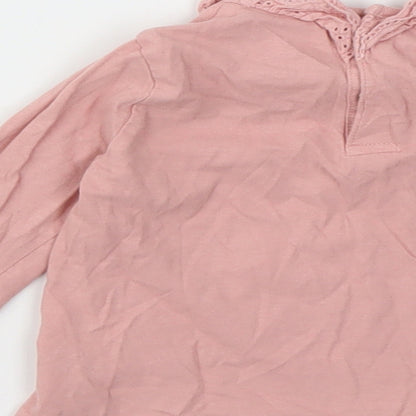 F&F Girls Pink   Basic T-Shirt Size 12-18 Months