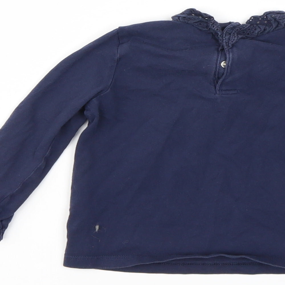 F&F Girls Blue   Basic T-Shirt Size 12-18 Months