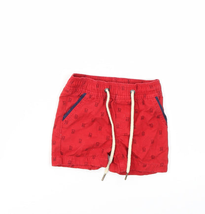 Parish Nation Boys Red Argyle/Diamond  Capri Jeans Size 18 Months