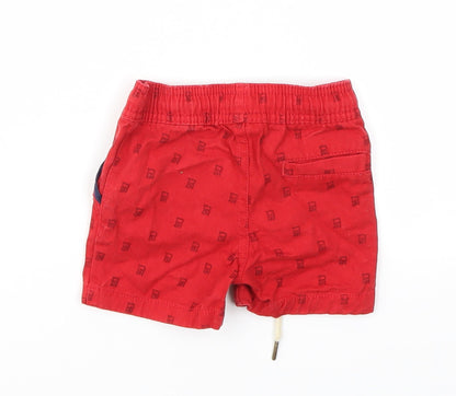 Parish Nation Boys Red Argyle/Diamond  Capri Jeans Size 18 Months