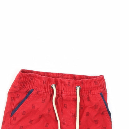 Parish Nation Boys Red Argyle/Diamond  Capri Jeans Size 18 Months