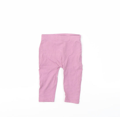 George Girls Pink   Capri Leggings Size 3-6 Months
