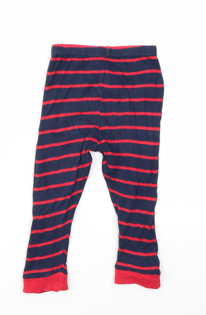 Primark Boys Multicoloured Striped  Jogger Trousers Size 2 Years