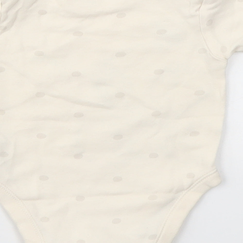 George Girls Ivory Animal Print  Babygrow One-Piece Size 0-3 Months