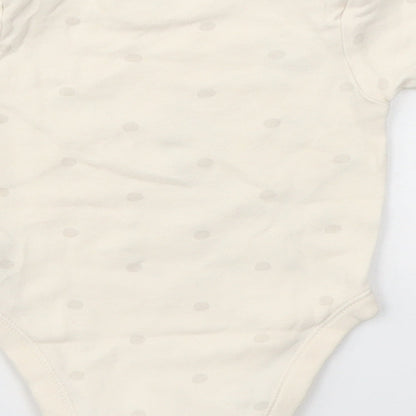 George Girls Ivory Animal Print  Babygrow One-Piece Size 0-3 Months