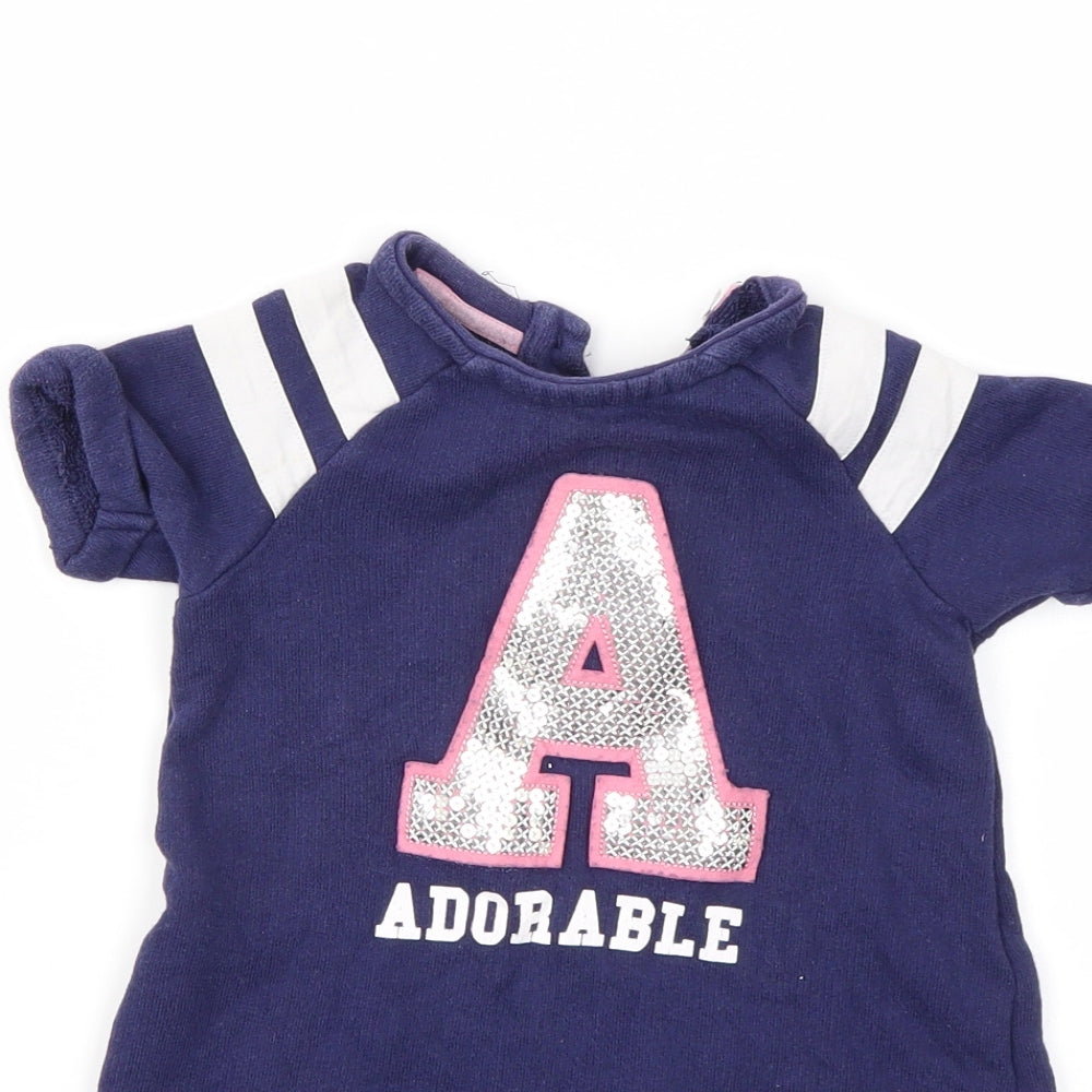 M Girls Blue Argyle/Diamond  Fit & Flare  Size 2-3 Years