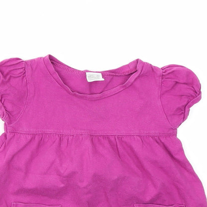 Preworn Girls Purple   Fit & Flare  Size 18 Months