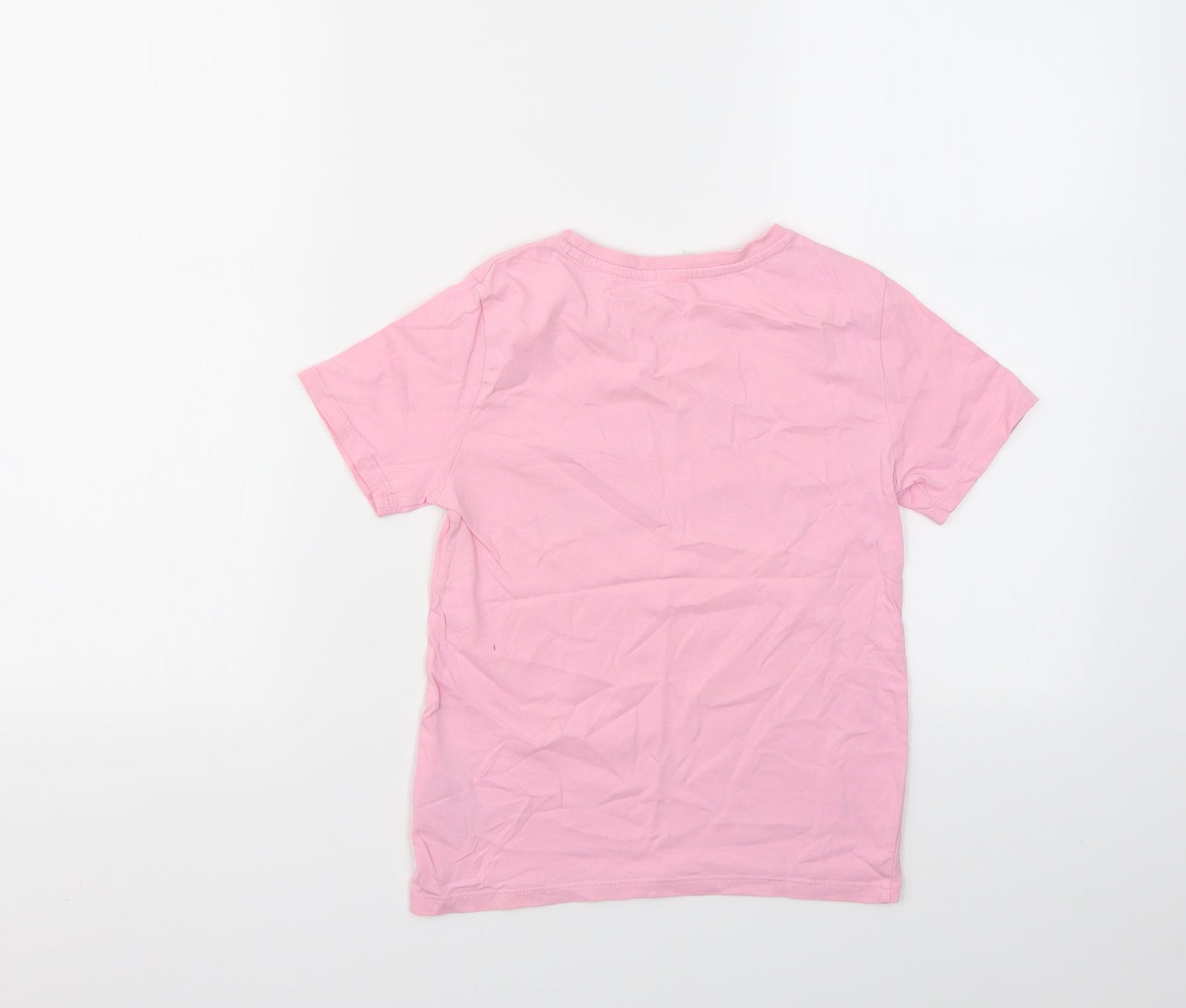 H&M Girls Pink   Basic T-Shirt Size 7-8 Years