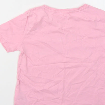 H&M Girls Pink   Basic T-Shirt Size 7-8 Years