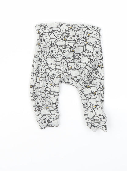 Preworn Baby Grey Animal Print  Capri Leggings Size 3-6 Months