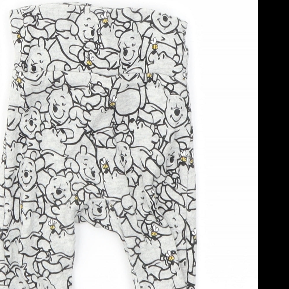 Preworn Baby Grey Animal Print  Capri Leggings Size 3-6 Months