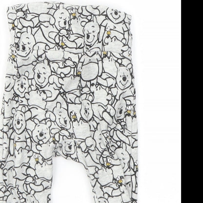 Preworn Baby Grey Animal Print  Capri Leggings Size 3-6 Months
