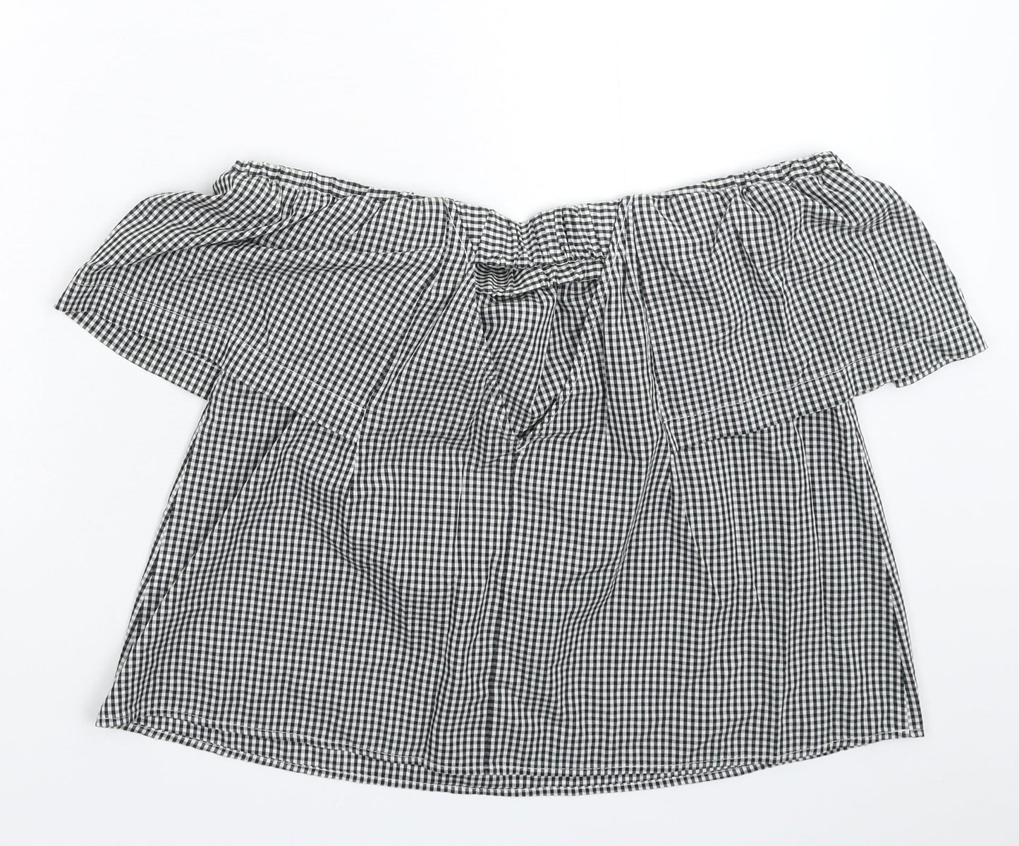 Womens UK Size 8 Topshop Grey Basic Blouse