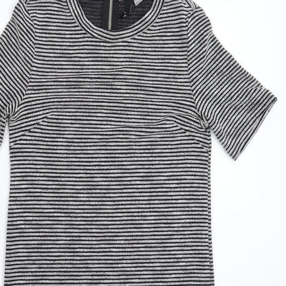 Divided Womens Grey Striped  Mini  Size 12
