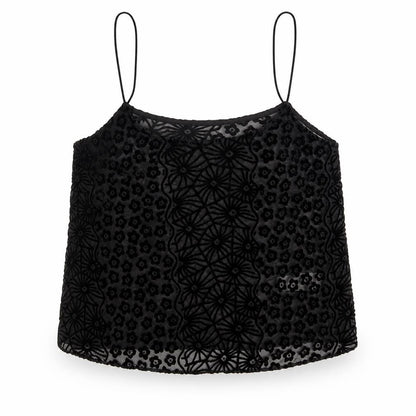 Womens UK Size 8 Topshop Black Basic Tank