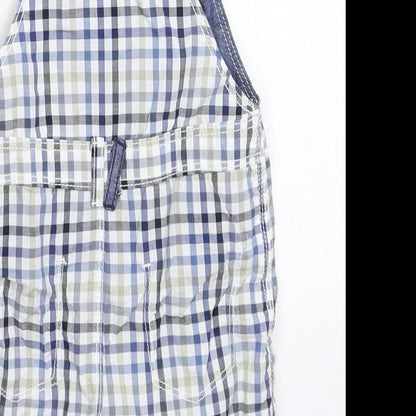 George Baby Multicoloured Check  Dungaree One-Piece Size 6-9 Months
