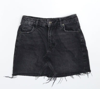 Womens UK Size 6 Topshop A-Line Denim Skirt