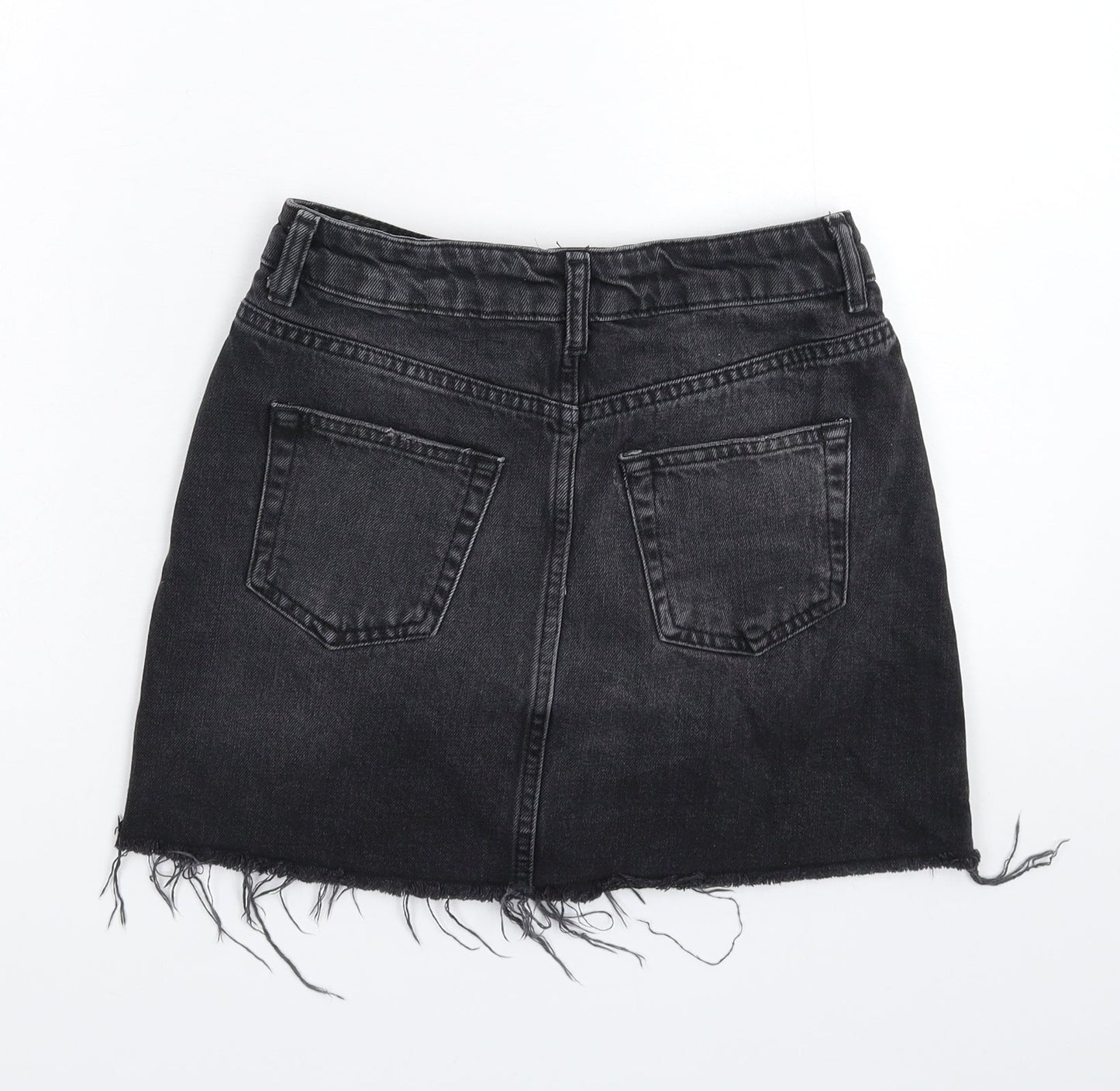 Womens UK Size 6 Topshop A-Line Denim Skirt