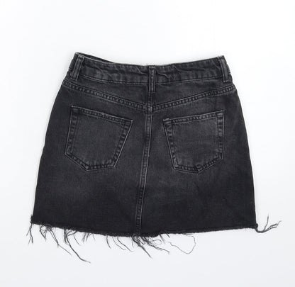 Womens UK Size 6 Topshop A-Line Denim Skirt