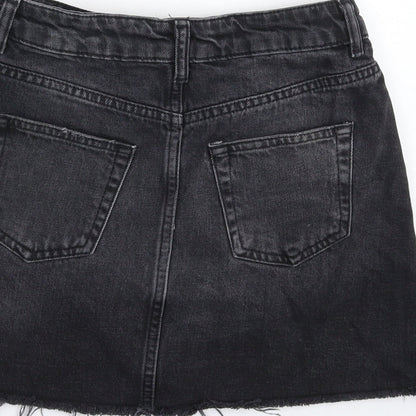 Womens UK Size 6 Topshop A-Line Denim Skirt