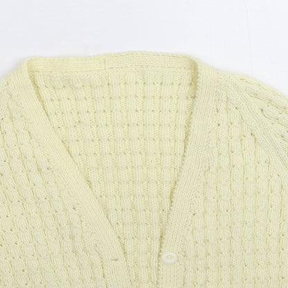 Womens UK Size 10 Preworn White Cardigan Jumper