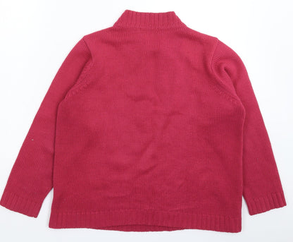 Womens UK Size M BM Pink Pullover Jumper