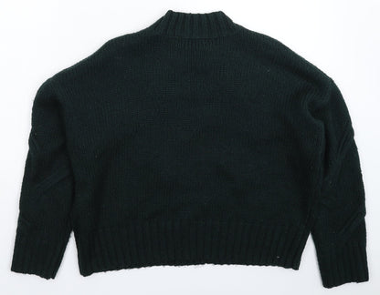 New Look Womens Green  Knit Pullover Jumper Size M