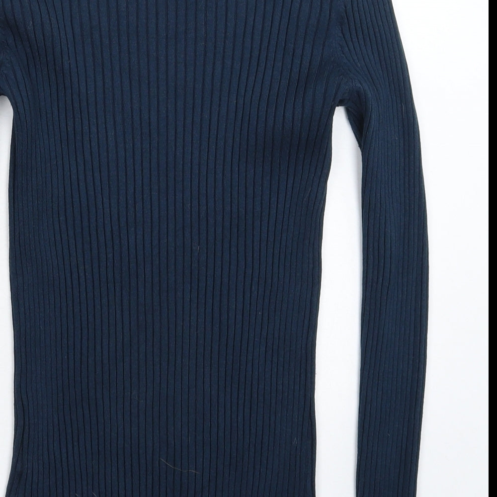 Womens UK Size M H&M Blue Pullover Jumper
