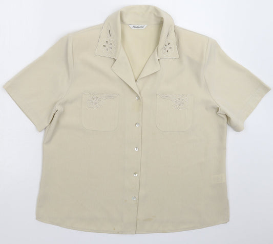 Berkertex Womens Grey   Basic Button-Up Size 16