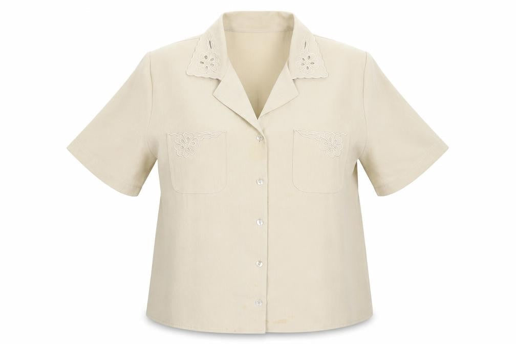 Womens UK Size 16 Berkertex Grey Basic Button-Up